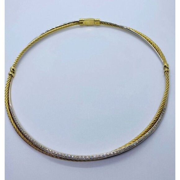 David Yurman Two-Tone Gold and Silver Necklace - Picture 1 of 16